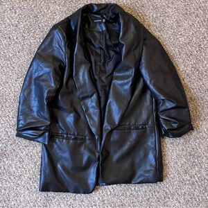 PrettyLittleThing Black Faux Leather Jacket